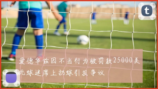 爱德华兹因不当行为被罚款25000美元球迷席上扔球引发争议